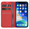 Leather Wallet Case & Card Holder Pouch for Apple iPhone 11 Pro Max - Red